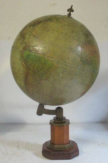 vintage repogle globe with relief