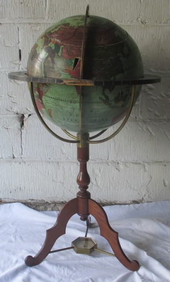 antique wooden school globe 120 cm !