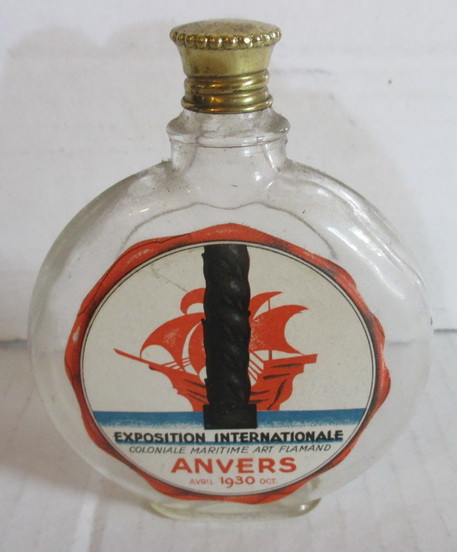 advertising perfume bottle Exposition internationale Antwerp 1930