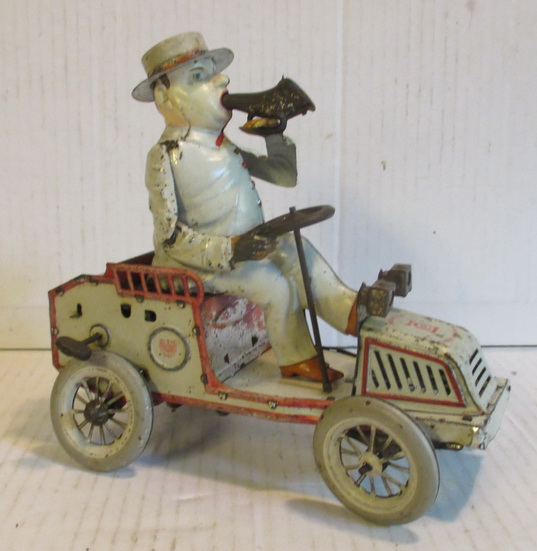 antique tin toy Lehmann car Tut Tut